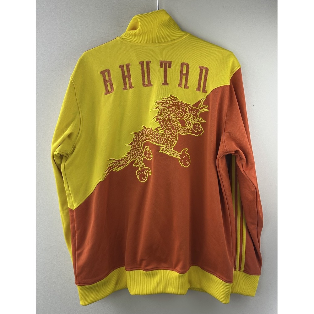 Rare 2007 Adidas BHUTAN Track Jacket ASO Step Up 2 Dragon Football Zip Men's 3XL - Picture 2 of 16
